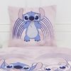 MTOnlinehandel Bettwäsche Lilo & Stitch 135x200 + 80x80 cm, 100 % Baumwolle Biber, Flanell, 2 teilig, Disney's Kinderbettwäsche Teenagerbettwäsche Bild 3
