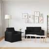 vidaXL Sofa Set 2 pcs Schwarz 139 x 78 x 80 cm Stoff 3407495 Bild 3