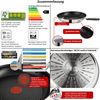 Tefal E76 Jamie Oliver Set 4 - 28 cm Bratpfanne – Induktionsgeeignet, Antihaftbeschichtet, 3-teiliges Set mit Pfannenschoner und Edelstahl-Pfannenwender, ThermoSpot für perfekte Temperaturkontrolle Bild 3