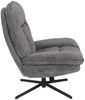 Relaxsessel HWC-P32, Fernsehsessel Nosagfederung Polstersessel, drehbar Metall Stoff/Textil Chenille (370 g/m²) ~ grau Bild 5