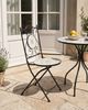 Gartenstuhl 2er Set CARONA klappbar Metall Schwarz Bild 3