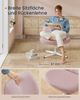 Songmics HOME Bürostuhl, Schreibtischstuhl, Drehstuhl, breite Sitzfläche zum Sitzen im Schneidersitz, modern, mit Kreuzfuß/Fußkreuz, höhenverstellbar, Wippfunktion, für Büro, Homeoffice, pastellrosa OBGDE046R01 Bild 3