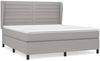 Boxspringbett mit Matratze Stoff Hellgrau 180x200 cm, Härtegrad: H2 [3128061] Bild 2