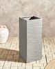 Blumentopf hellgrau quadratisch 26 x 26 x 60 cm DION Bild 3