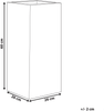 Blumentopf hellgrau quadratisch 26 x 26 x 60 cm DION Bild 2