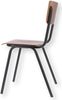Stuhl Zero Metall und Holz, stapelbar im Retro Chic, Schwarz Nussbaum, pflegeleicht Bild 2
