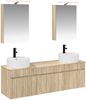 vidaXL Badezimmerschrank-Set 5 pcs Sonoma-Eiche 50 x 14,5 x 70 cm 3406593 Bild 2