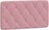 vidaXL Bett mit Matratze Rosa 100x200 cm Samt 3208645 Bild 5