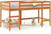 vidaXL Kinderhochbett mit Leiter Wachsbraun 90x190cm Massivholz Kiefer 852399 Bild 2