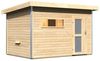 Karibu Sauna Skrollan 2 naturbelassen ohne Ofen Moderne Tür Bild 3