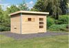 Karibu Sauna Skrollan 2 naturbelassen ohne Ofen Moderne Tür Bild 4