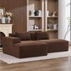 Odikalo 2-Sitzer Sofas wohnzimmer Ecksofa mit Schlaffunktion und Kissen, breites Economy-Textil-Sofa mit zwei Kissen+Federtasche-modernes einfaches und komfortables Sofa ideal für kleine Wohnzimmer Wohnungen und Büros Bild 2