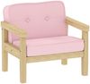 Kindersessel Für 3-8 Jahre Mit Cord Bezug - Kinder Sessel Kleines Sofa Robust Für Spielzimmer Kindergarten,Rosa Bild 5