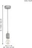 Eglo 95522 Hängeleuchte Silvares in grau Beton grau 1X40W H:110 Ø 11cm Bild 2