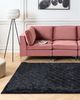 Kunstfellteppich Kaninchen schwarz 160 x 230 cm Shaggy GHARO Bild 3