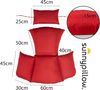 sunnypillow Hängesessel Auflage für Rattan & Polyrattan Hängeschaukel, Rot Bild 2