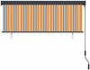 vidaXL Rollo Gelb und Blau 180 x 250 cm Stoff und Aluminium 362082 Bild 3
