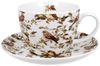 DUO ANIMALS Jumbobecher 470 ml BIRDIES mit Untertasse, New Bone China Porzellan Bild 2