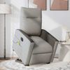 vidaXL Massagesessel mit Aufstehhilfe Elektrisch Wolkengrau Stoff 3324072 Bild 3