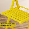 KHG 6er Set Klappstühle Holzstuhl Buche Gelb, Esszimmerstuhl klappbar platzsparend, Balkonstuhl Massivholz lackiert, 45 x 79 x 50 cm Besucherstuhl, Gästestuhl Bild 4