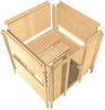 Karibu Sauna Fiona 3 ohne Dachkranz + 9kW Saunaofen mit integrierter Steuerung Bild 5