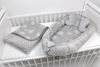Loolay Bettnestchen MINKY/ Baumwolle BABYNEST Babykokon Geschenk Babyaustattung SET, (MUSTER: PUSTELBLUME Grau/ MINKY grau, SOLO oder im SETS, 3-tlg, Neugeborene Nestchen, Babynestchen, Reisebett von LOOLAY), LOOLAY® - 100% Europäische Stoffe und Klein... Bild 2