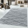 Hochflor Teppich Pepe Läufer - 60x110 cm - Grau Bild 2