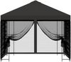 vidaXL Garten Pavillon mit Seitenwänden 3x3 m Anthrazit 900339 Bild 5