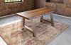 Esstisch Baumkante Massiv Akazie nussbaumfarben 180 x 90 A-Gestell silber ALICANTE 70886490 Bild 3