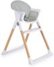 Cangaroo Kinderhochstuhl Almond Holzoptik klappbar Doppeltablett Sicherheitsgurt grau Bild 2