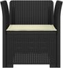vidaXL 1-Sitzer Sessel mit Kissen Rattan-Look PP Anthrazit 8011852 Bild 3