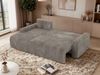 Ecksofa NESSARO L mit Schlaffunktion und Bettkasten, Bonellfederkern, Stauraum, L-förmiges Sofa, DL-System, lose Kissen - Hellbraun Cord - Links Seite Bild 5