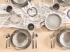 Dessertteller 8er Set COSTMARY Steinzeug Grau Bild 3