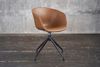 KAWOLA Stuhl DANI Esszimmerstuhl mit Drehfunktion Kunstleder cognac 81 x 54.5 x 60 cm Bild 2