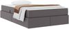 vidaXL Aufbewahrungsbett mit Matratze mit Matratze 2 pcs Grau Leder 3399602 Bild 3