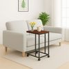 Relaxdays Beistelltisch mit Rollen C-Form Bild 2
