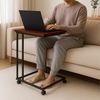 Relaxdays Beistelltisch mit Rollen C-Form Bild 3