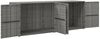 vidaXL Gartenschrank Grau 198x55,5x80 cm Poly Rattan 319871 Bild 3