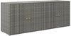vidaXL Gartenschrank Grau 198x55,5x80 cm Poly Rattan 319871 Bild 2