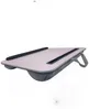 ABC Klappbarer Laptop-Tisch / Schreibtisch, MDF / PVC, rosa, H 43 x T 33 x B 5 cm Bild 2