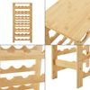 Weinregal Äänekoski 94x47x29 cm Bambus Natur [en. casa] Bild 5