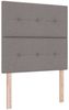 vidaXL Boxspringbett mit Matratze mit LED Taupe 120 x 190 cm Stoff 3342855 Bild 2