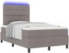 vidaXL Boxspringbett mit Matratze mit LED Taupe 120 x 190 cm Stoff 3342855 Bild 3