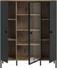 Chess Highboard in schwarz tiefzieh Bild 3