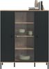 Chess Highboard in schwarz tiefzieh Bild 2