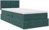 vidaXL Aufbewahrungsbett mit Matratze Dunkelgrün 100 x 200 cm Samt 3370740 Bild 5