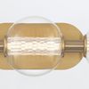 Elstead Lighting LED Wandleuchte Atomo 3-flammig Gold Gebürstet 3000K Bild 5