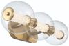 Elstead Lighting LED Wandleuchte Atomo 3-flammig Gold Gebürstet 3000K Bild 3