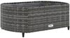 vidaXL 6-tlg. Garten-Sofagarnitur mit Kissen Grau Poly Rattan 3308394 Bild 5