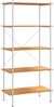 vidaXL Regal mit 5 Böden Weiß und Eiche-Optik 80x40x163 cm 336350 Bild 2